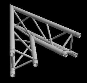 Global Truss TR-4086-I 3.28ft. (1.0m) 2-Way 45 Degree Corner - Audiofeen