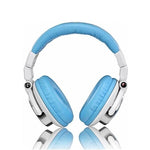 Zomo HD-1200 Professional DJ Headphones - White-Blue - Audiofeen