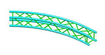 Global Truss SQ-C9-30 - 29.52ft (9.0M) SQUARE CIRCLE 12 x 30 DEGREE ARCS - Audiofeen