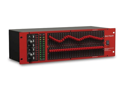 DJ-Tech SOUNDGRAPH6102 2-Channel 31-Band Stereo Graphic Equalizer - Audiofeen