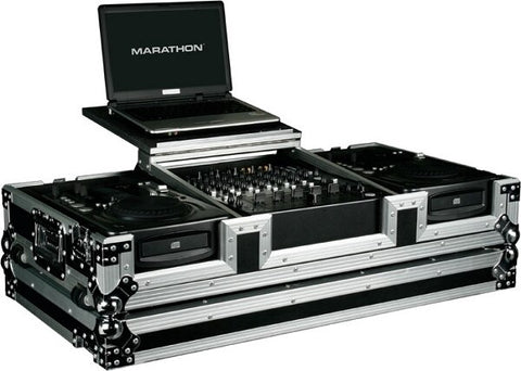 Marathon MA-CDI12WLT DJ Coffin with Laptop Stand - Audiofeen