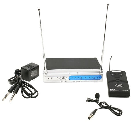 Peavey PV-1 V1 BL 214.500MHZ Wireless Microphone System - Audiofeen