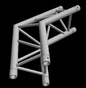 Global Truss TR-4089-O 1.64ft. (0.5m) 2-Way 120 Degree Corner - Audiofeen