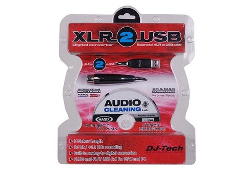 DJ Tech XLR-2-USB Cable with Recording Software - Audiofeen