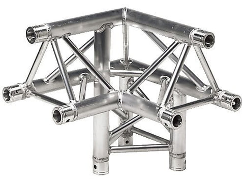 Global Truss TR-4093-UR - 1.64ft. (0.5m) 3-Way 90 Degree Corner - Audiofeen