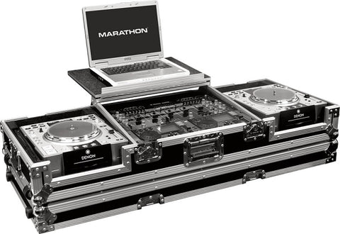 Marathon MA-DJCD19WLT DJ Coffin with Laptop Stand - Audiofeen