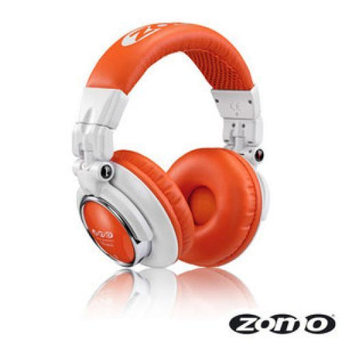 Zomo HD-1200 Professional DJ Headphones - White-Orange - Audiofeen