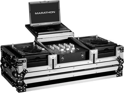 Marathon MA-CDJ10WLT DJ Coffin with Laptop Stand - Audiofeen
