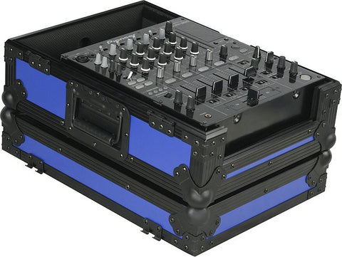 Odyssey FR12MIXBK-BLUE Flight Ready DJ Mixer Case (Black and Blue) - Audiofeen
