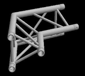 Global Truss TR-4089-I 1.64ft. (0.5m) 2-Way 120 Degree Corner - Audiofeen