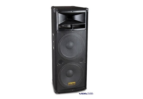 DJ Tech Vegas 215 Dual 15 Three-Way Professional Speaker System" - Audiofeen