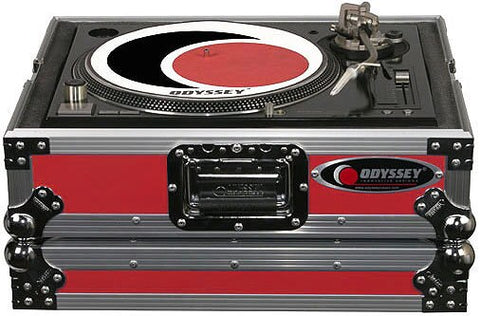 Odyssey FR1200BKRED Flight Ready Series Turntable Case - Audiofeen