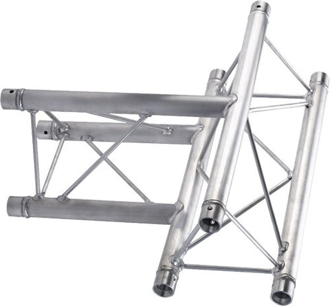 Global Truss TR-96119-36 1.64ft (0.5m) 3-Way Horizontal T-Junction Apex Up or Down - Audiofeen