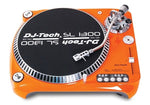 DJ-Tech SL-1300 MK6 Quartz Drive DJ Turntable - Orange - Audiofeen