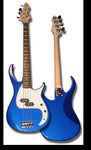 Peavey Milestone Gulfcoast Blue Bass Guitar - Audiofeen