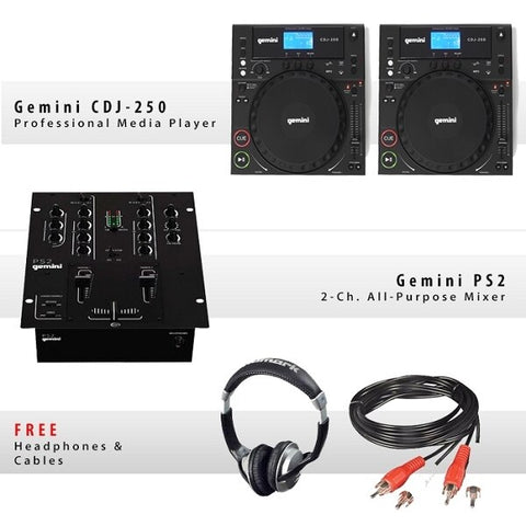 Gemini CDJ-250 Pack VIII - Audiofeen