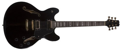 Peavey JF-1 Black Hollowbody Guitar - Audiofeen