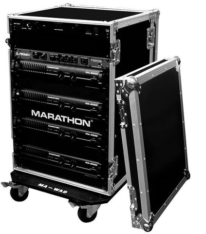 Marathon MA-20UADW Professional Amp Rack with Wheels - Audiofeen