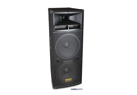 DJ Tech Vegas 218 Dual 18 Three-Way Professional Speaker System" - Audiofeen