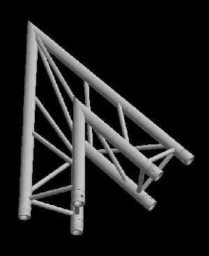 Global Truss TR-4086-O 3.28ft. (1.0m) 2-Way 45 Degree Corner - Audiofeen