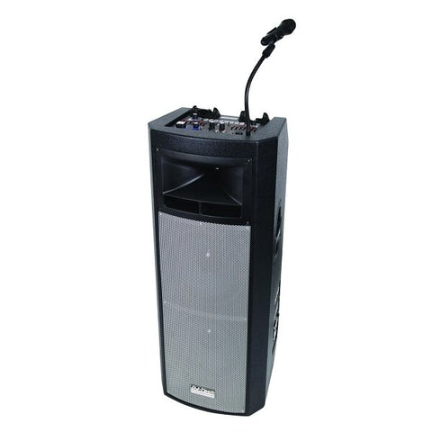 DJ-Tech iBoost 303 280w Max Active Stereo PA System w- Dual iPod Docks - Audiofeen