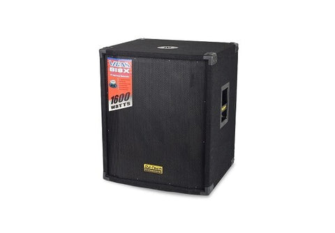 DJ Tech Vegas B18X 18 1600 Watts Subwoofer" - Audiofeen