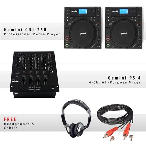 Gemini CDJ-250 Pack IX - Audiofeen
