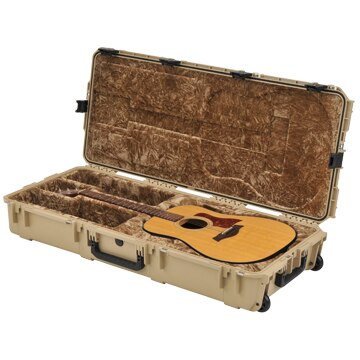 SKB 3i-4217-18-T Injection Molded Acoustic Guitar Case - Tan - Audiofeen
