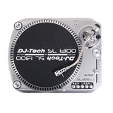 DJ-Tech SL-1300 MK6 Quartz Drive DJ Turntable - Silver - Audiofeen
