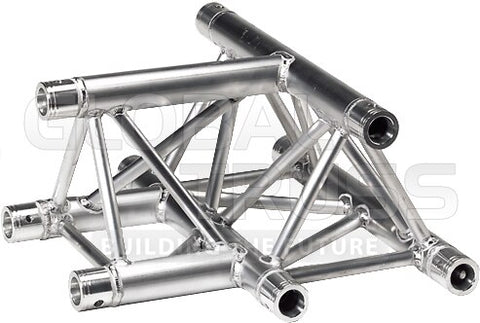 Global Truss TTR-4096H-UD - 1.64ft. (0.5m) 3-Way Horizontal T-Junction - Audiofeen