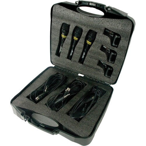 DJ Tech MK300 DJ 3 Piece Microphone Set - Audiofeen