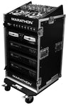 Marathon MA-M14U Professional Mixer Amp Rack with Wheels - Audiofeen